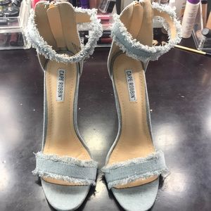 Denim heels